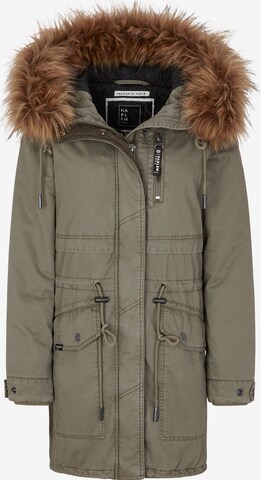 Harlem Soul Between-Seasons Parka 'Clau-Dia' in Green: front