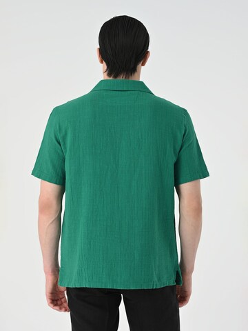 Antioch Slim fit Button Up Shirt in Green