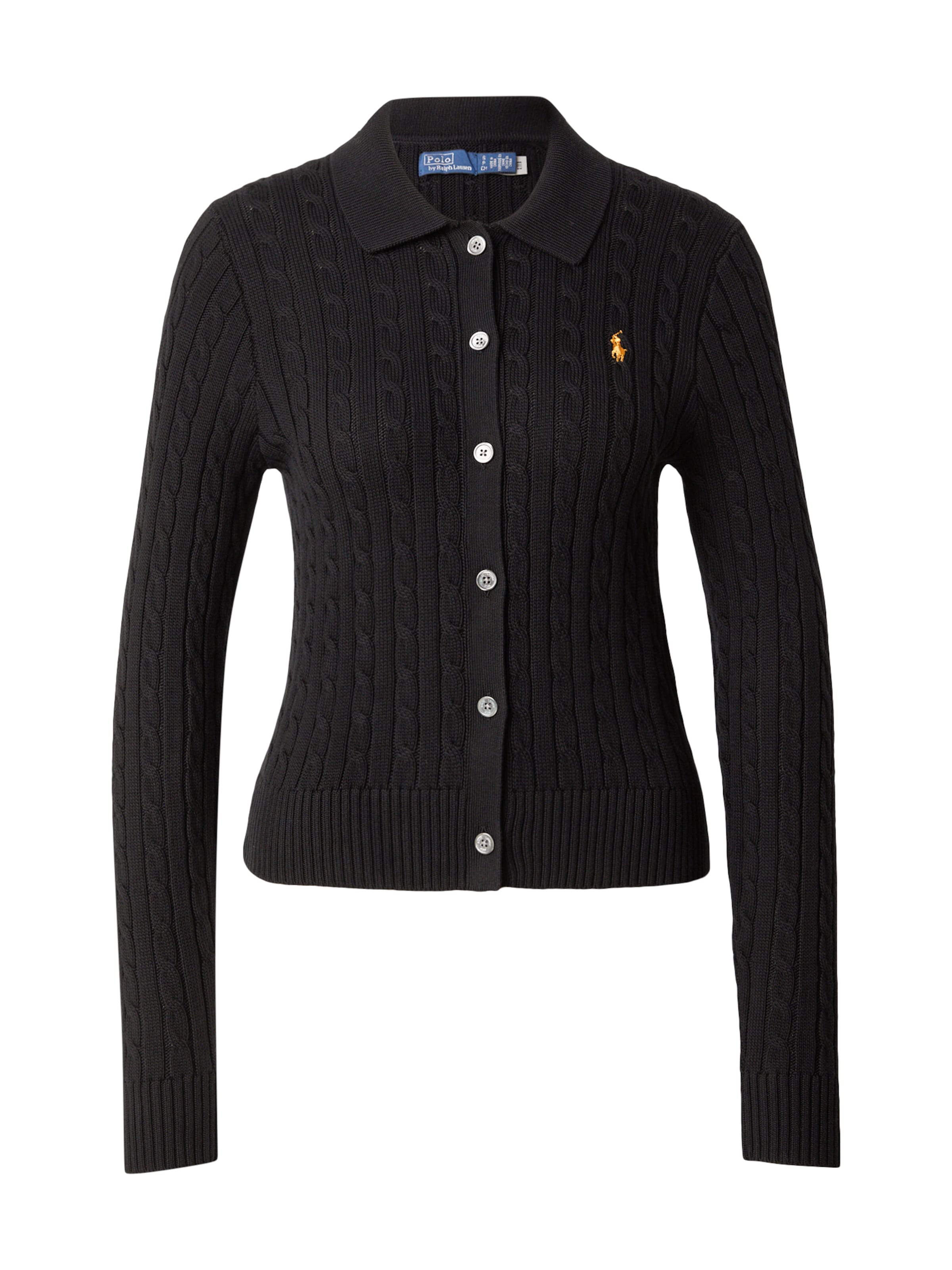 Polo Ralph Lauren Strickjacke in Schwarz: Vorderseite