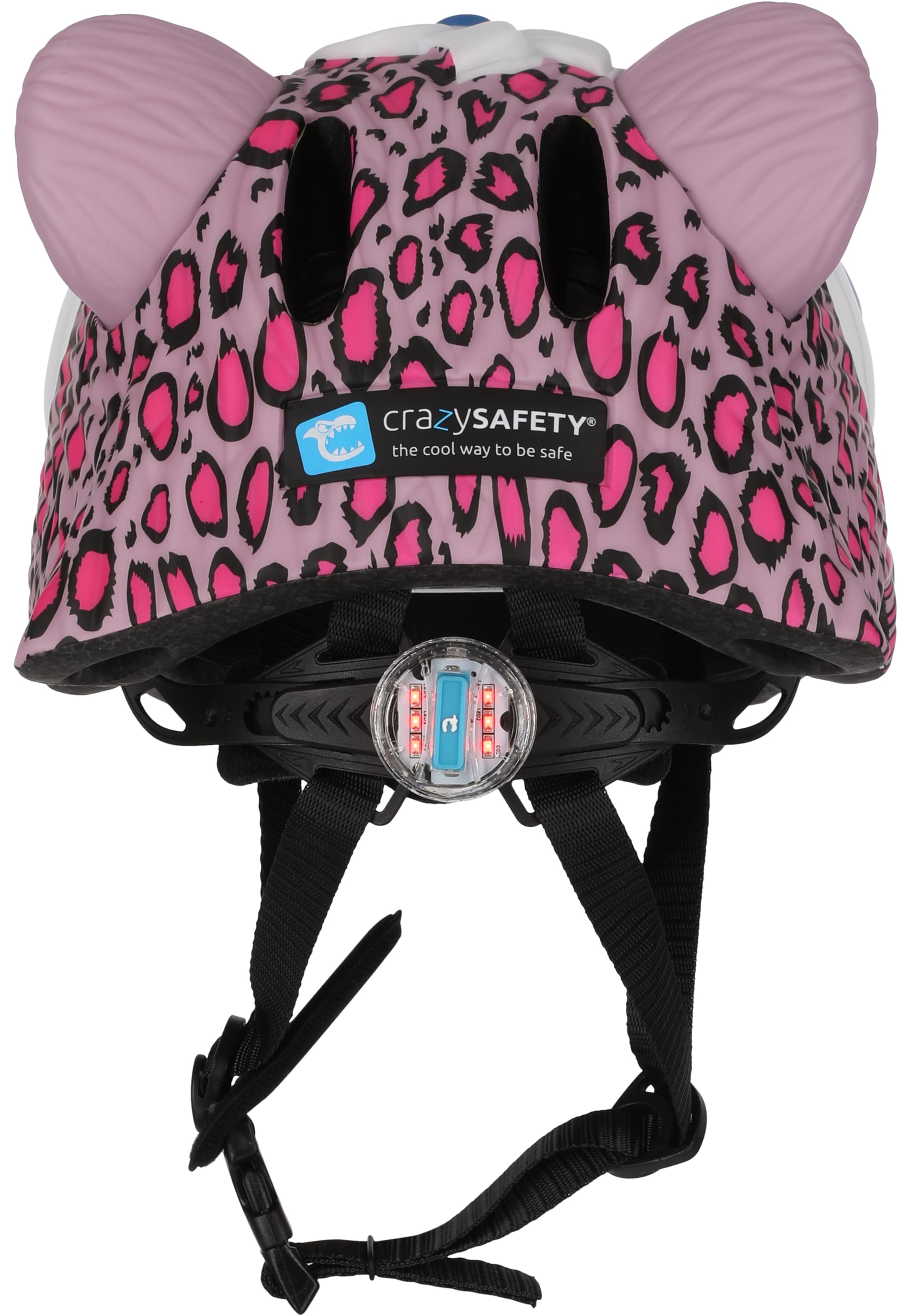Crazy Safety Helmet 'Leopard' in Pink