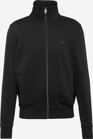 TOMMY HILFIGER Sweatjacke in Schwarz: predná strana