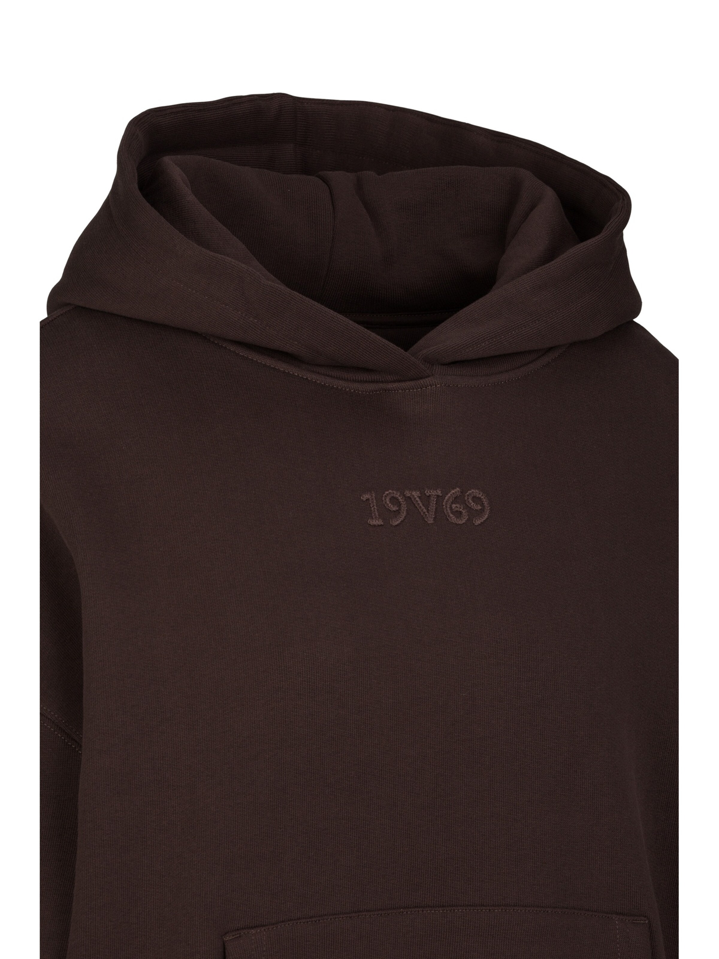 19V69 ITALIA Sweatshirt 'Cleo Street' in Bruin