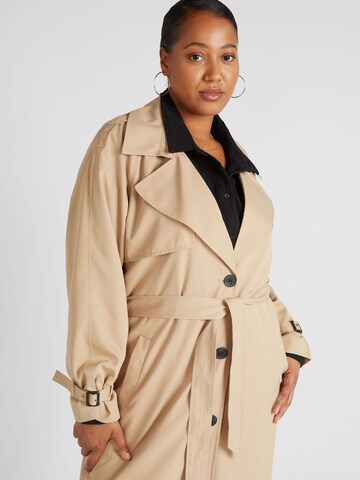 Manteau mi-saison 'CHLOE' ONLY Carmakoma en beige