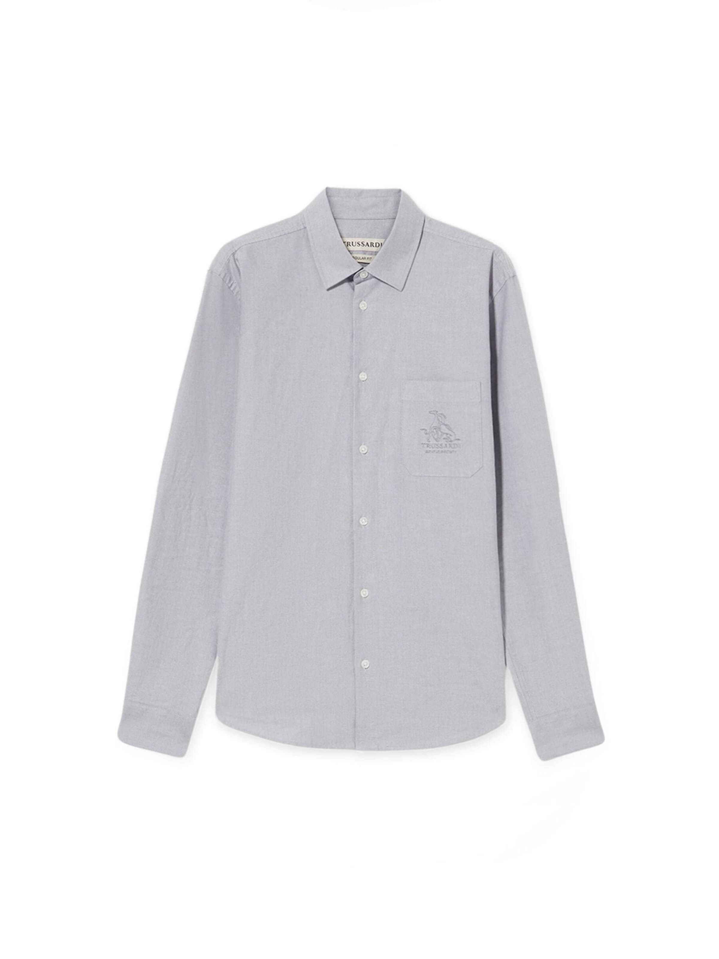 T-Shirt Trussardi en gris : devant