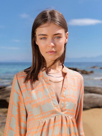 Pink Label Vestido de verão 'BEACHWEAR EMBROIDERY CROWN' em 36 em laranja, Vista do artigo