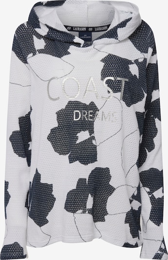 LAURASØN Sweatshirt in marine / silber / weiß, Produktansicht