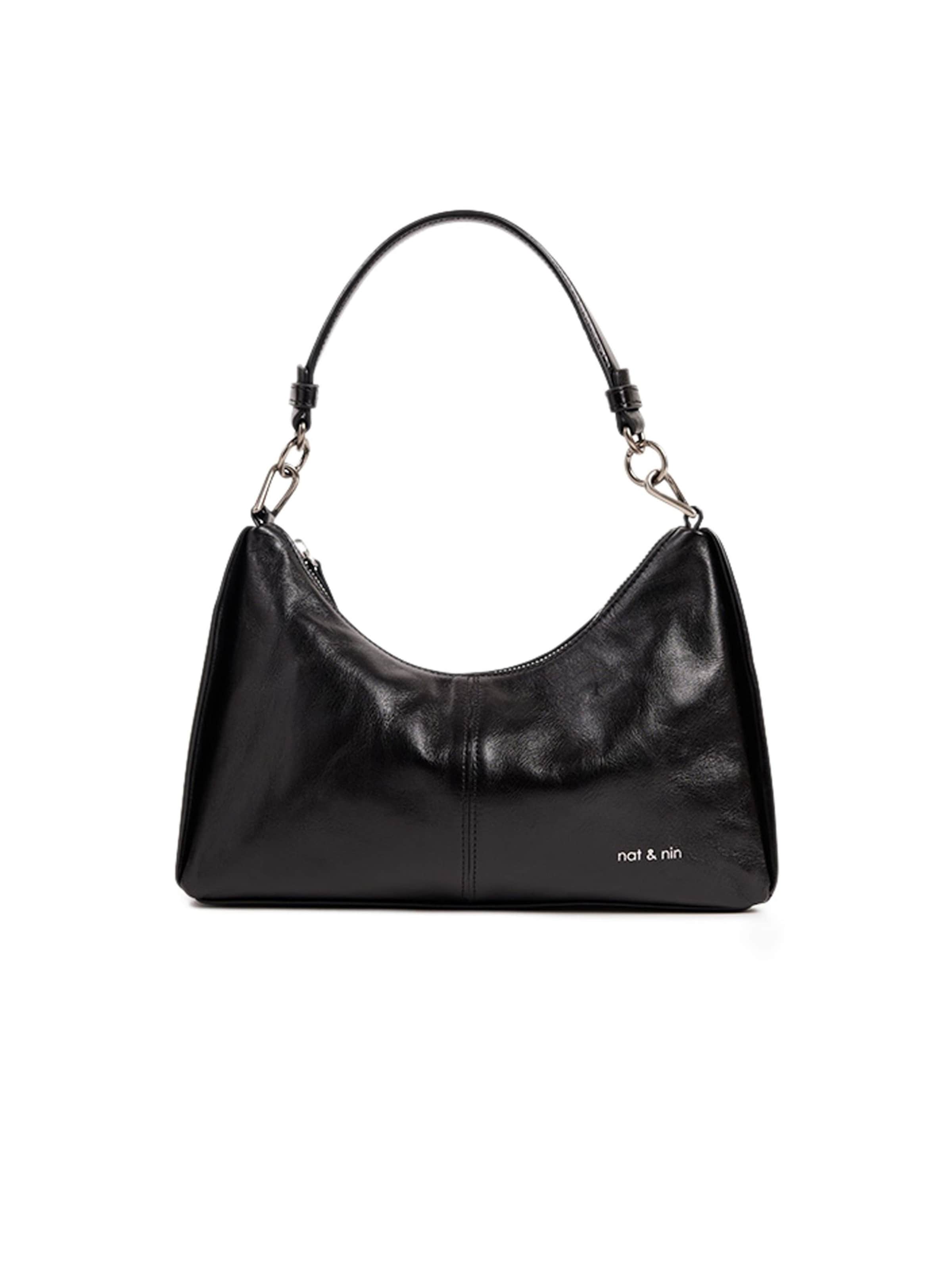 Nat&Nin Taška přes rameno 'Rejina' – černá: přední strana