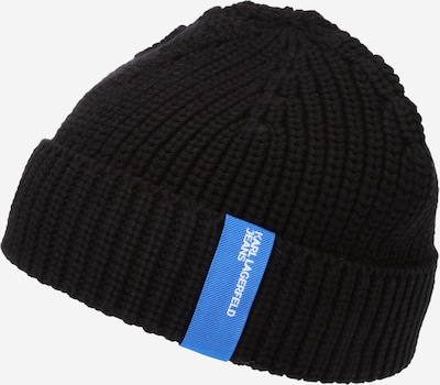 Megzta kepurė iš KARL LAGERFELD JEANS, spalva – juoda, Prekių apžvalga