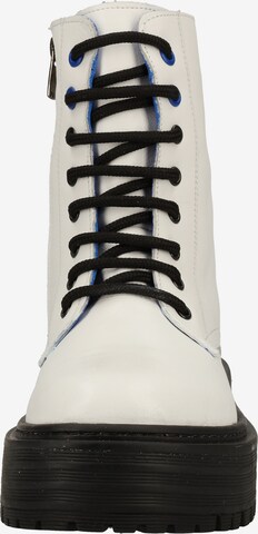 ILC Lace-Up Ankle Boots in White