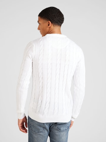 BRAVE SOUL Sweter w kolorze biały