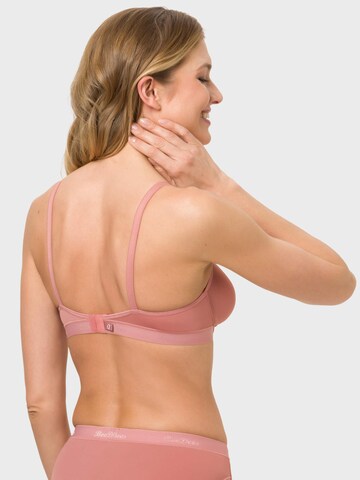 BeeDees T-shirt Bra 'Bügel-BH Microfun W' in Red