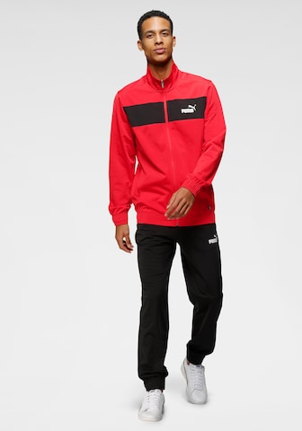 PUMA Trainingspak in Rood: voorkant