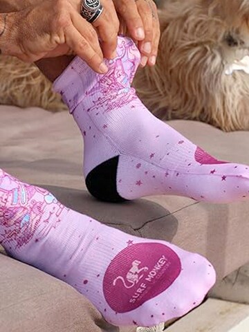 Surf Monkey - Calcetines deportivos en rosa