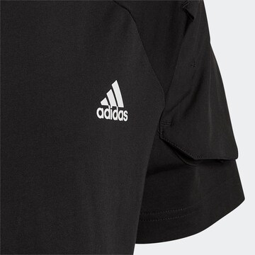 ADIDAS SPORTSWEAR Функционална тениска 'Designed For Gameday' в черно