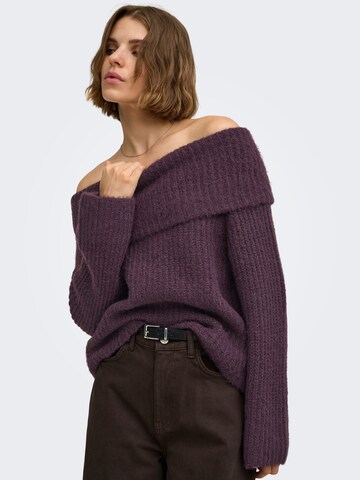 ONLY Sweater 'MAGGIE' in Purple
