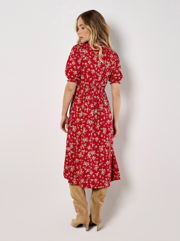 Robe 'Ditsy' Apricot en rouge