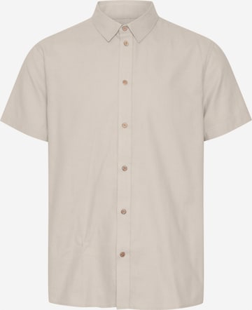 !Solid Button Up Shirt 'PETE' in Beige: front