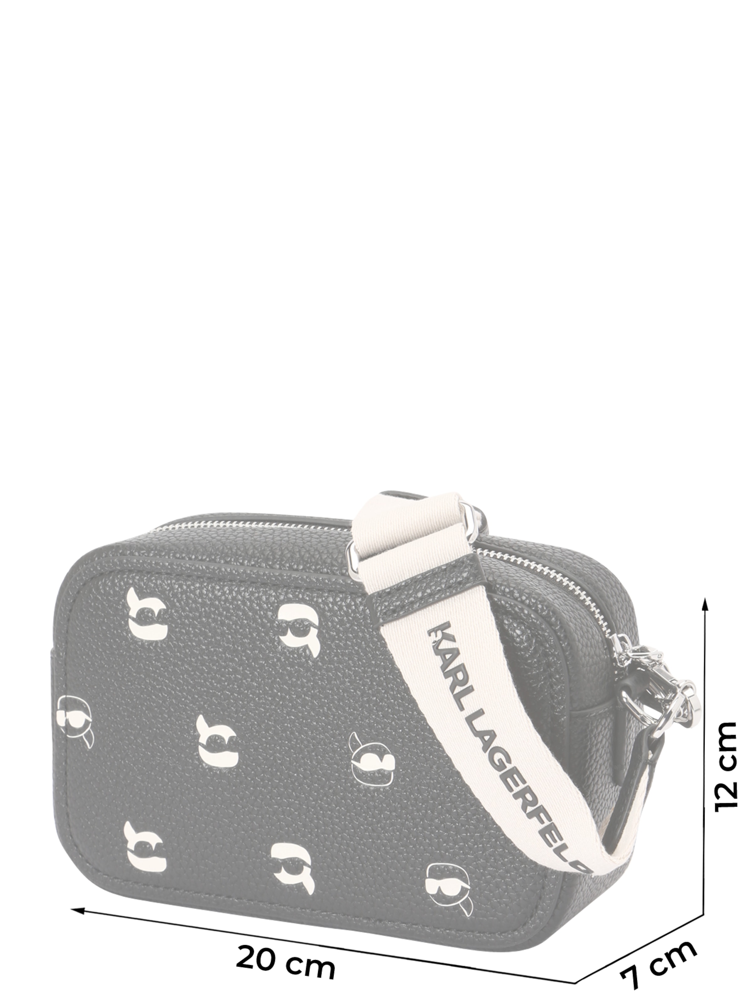 Karl Lagerfeld Чанта с презрамки в черно