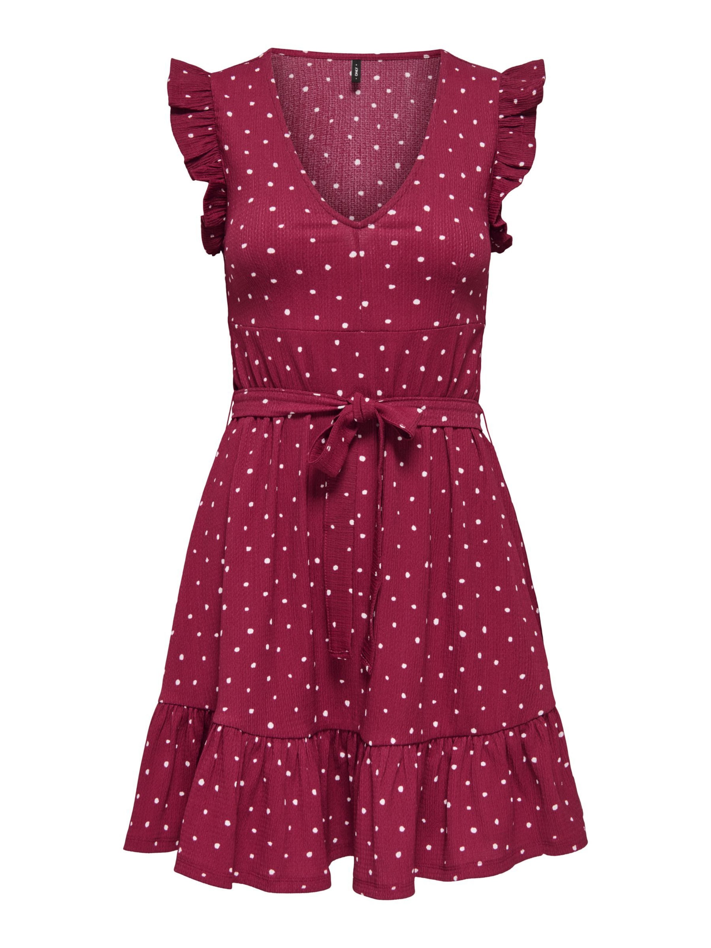 Robe 'ONLHillary' ONLY en rouge : devant