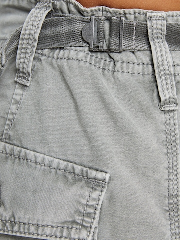 Bershka Wide leg Cargo trousers in Grey