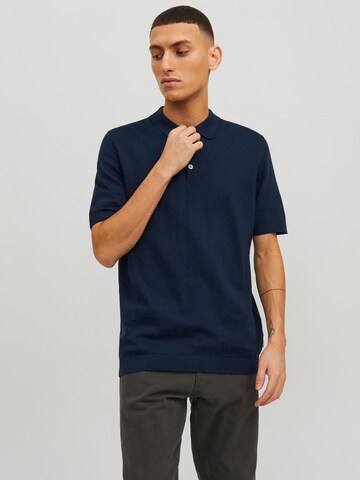 JACK & JONES Πουλόβερ 'Emil' σε μπλε: μπροστά