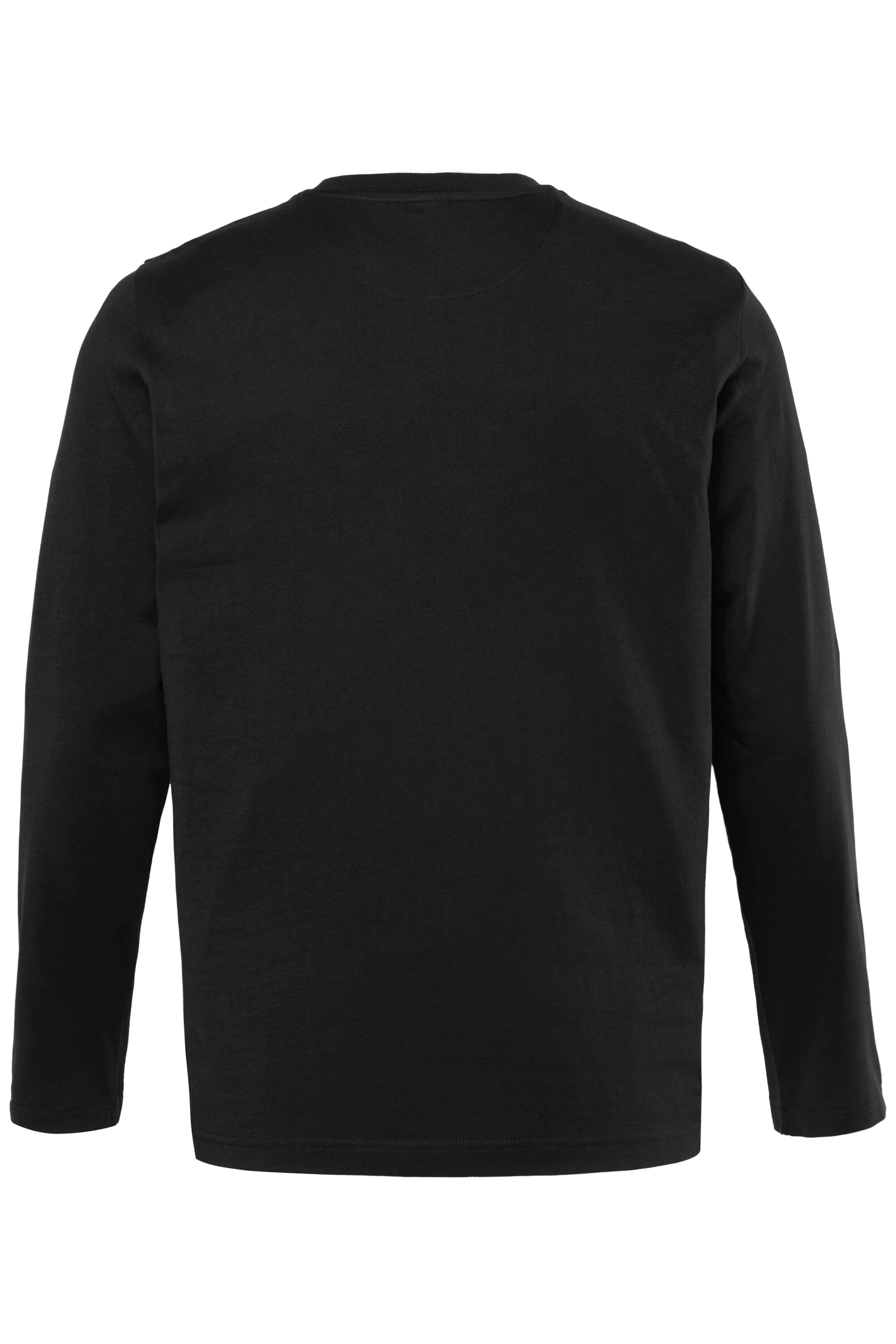 Men Plus Shirt in Schwarz