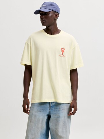 Maglietta di JACK & JONES in giallo: frontale