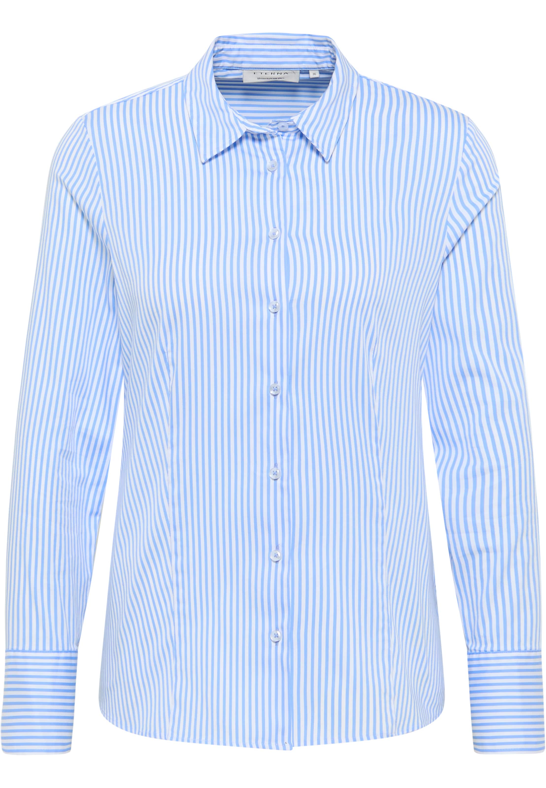 ETERNA Bluse 'Modern Classic' in hellblau / weiß, Produktansicht