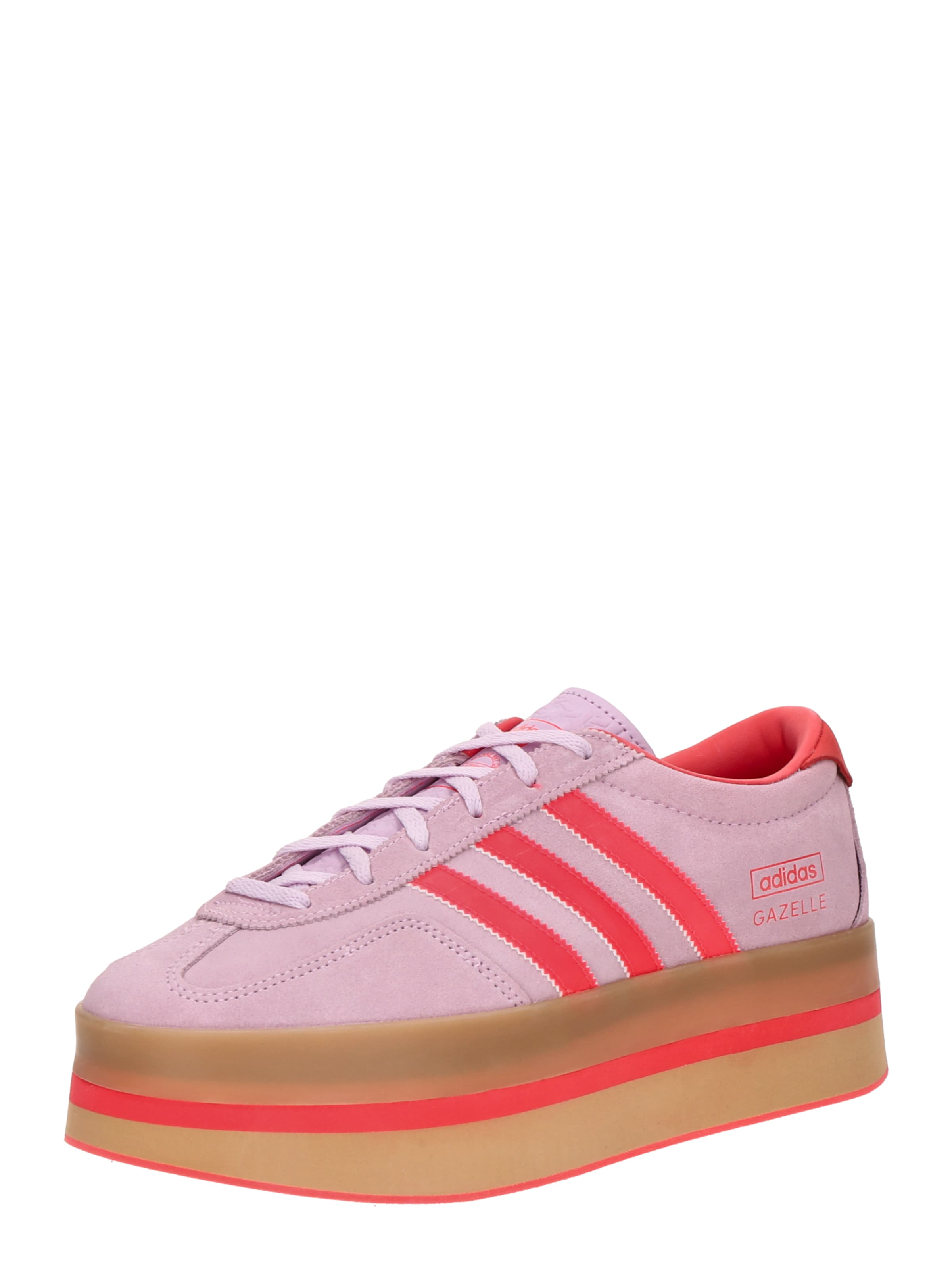 ADIDAS ORIGINALS - Sapatilhas baixas 'GAZELLE STACK' em rosa: frente