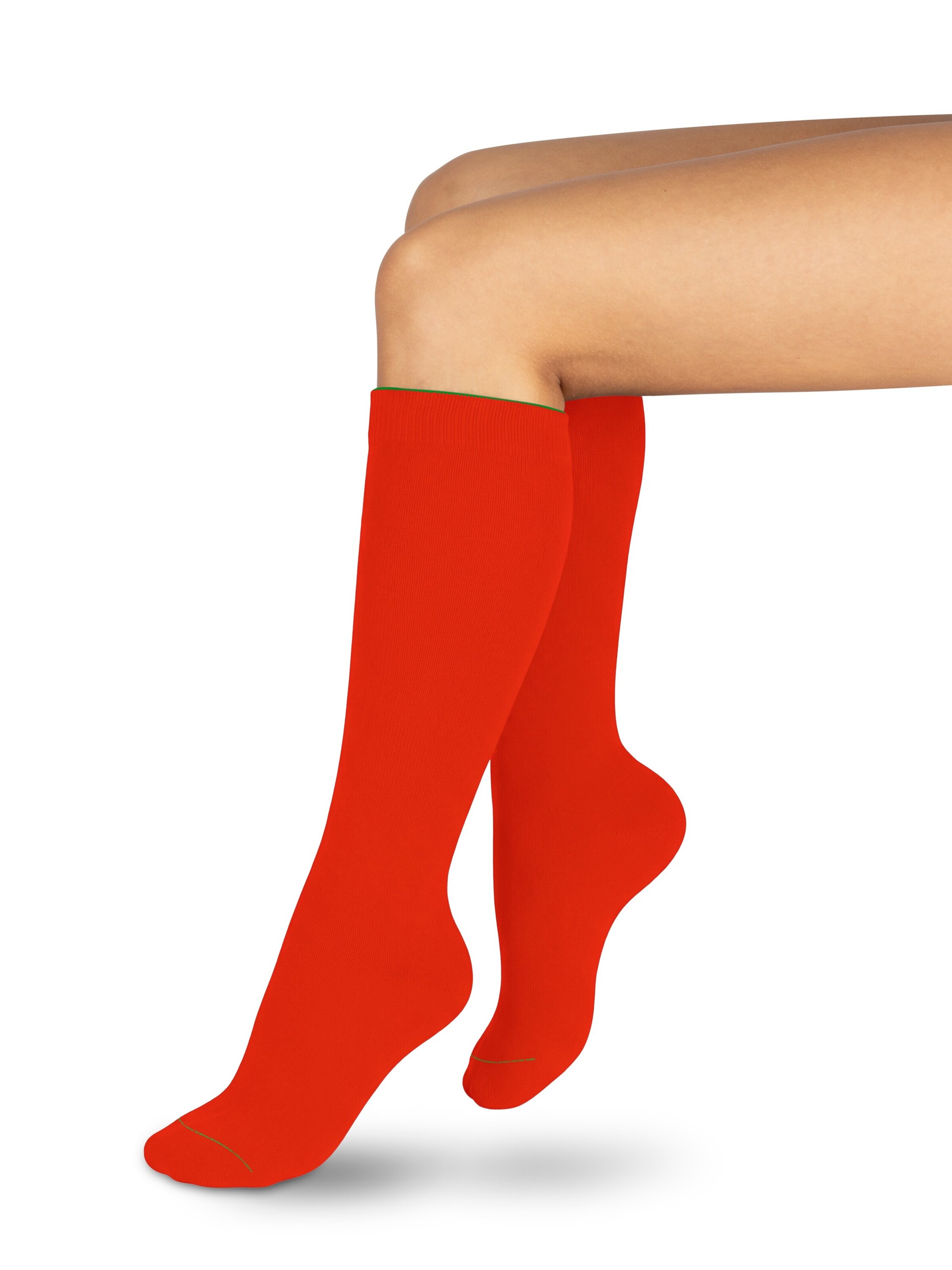 normani Kniekousen in Rood: voorkant
