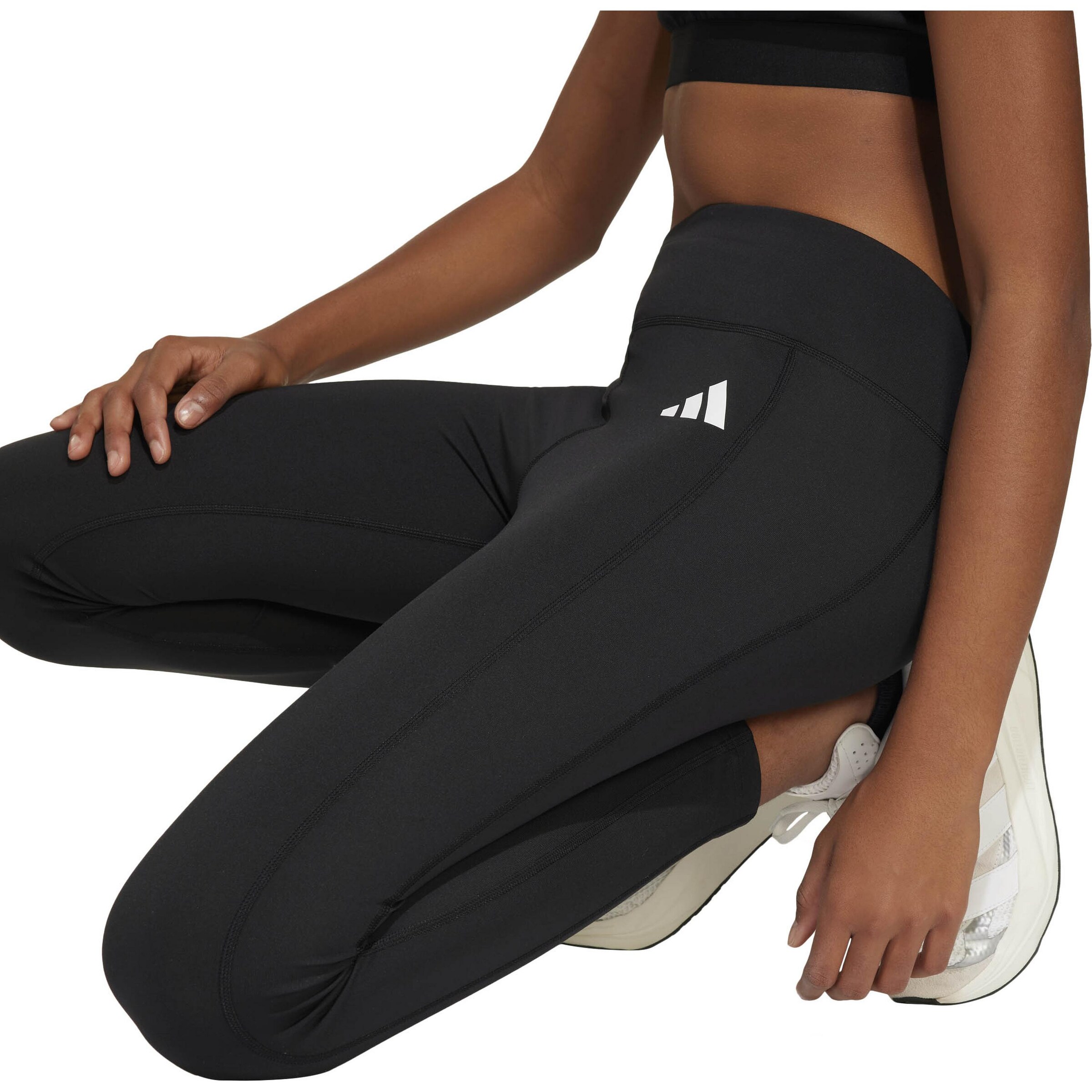 ADIDAS PERFORMANCE Skinny Workout Pants 'Opt Fav' in Black