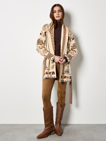 Apricot Knit cardigan ' ' in Grey