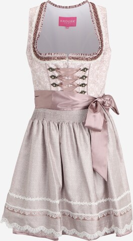 Krüger Madl - Dirndl em rosa: frente