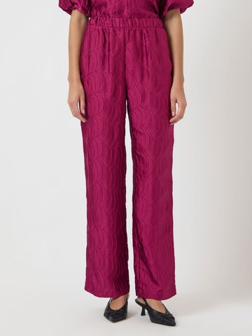 Wide leg Pantaloni 'LIMO ' di YAS in rosa: frontale