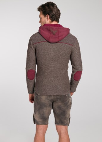 SPIETH & WENSKY Knit Cardigan 'Dakar' in Brown