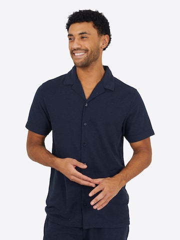 Coupe regular Chemise BRAVE SOUL en bleu : devant