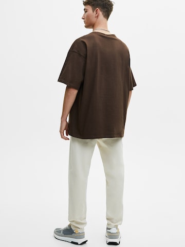 T-Shirt Pull&Bear en marron