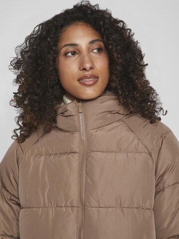 Vila Tall Winter Jacket 'LEANA' in Brown