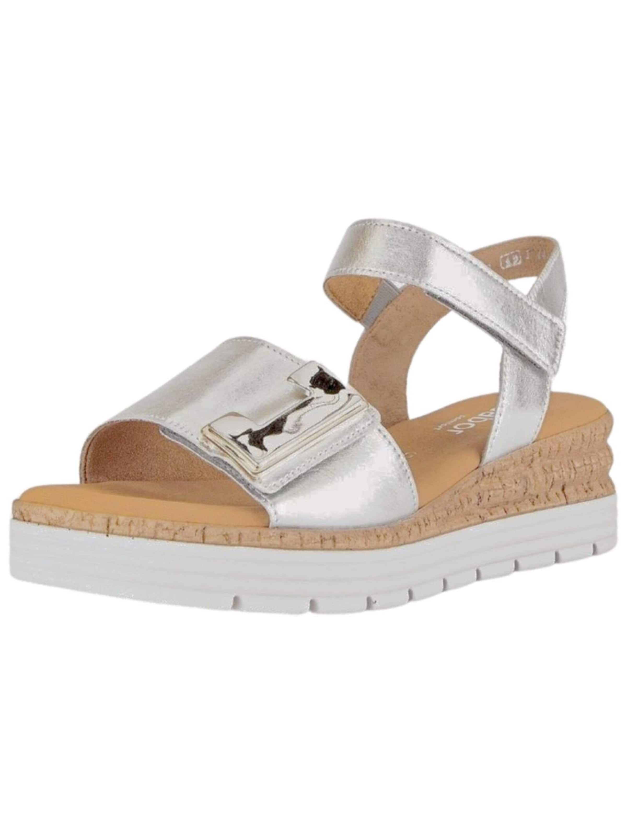 Sandalo di GABOR in argento: frontale