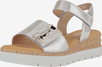 GABOR Sandaal in Zilver: voorkant