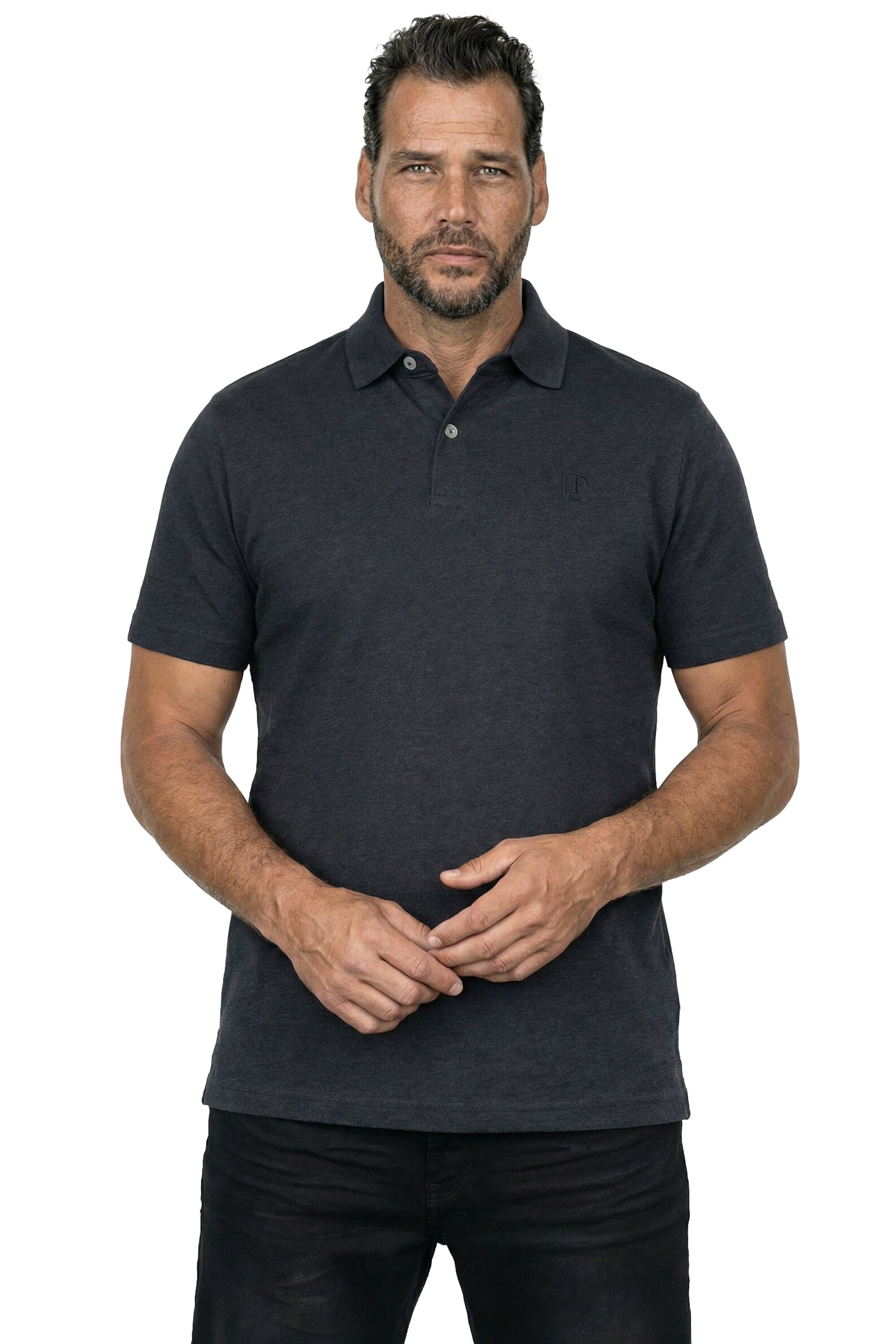 JP1880 Poloshirt in Schwarz