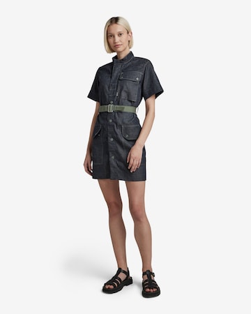 G-Star RAW Shirt Dress in Blue: front