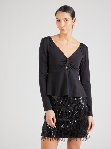 T-shirt 'PCANGA' PIECES en noir : devant