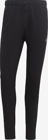 ADIDAS PERFORMANCE Slim fit Workout Pants in Black: front