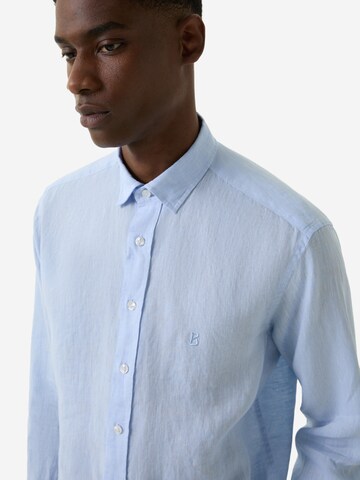 BOGNER Regular fit Button Up Shirt 'Timi' in Blue