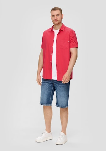 s.Oliver Red Label Big & Tall Regular fit Overhemd in Rood