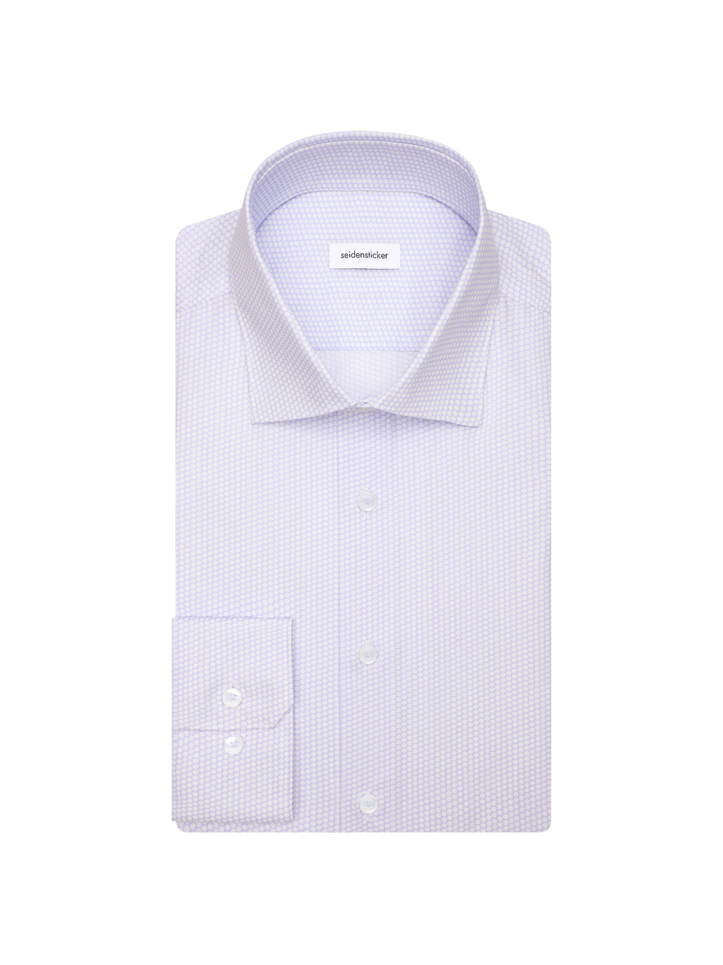 Coupe slim Chemise business 'Schwarze Rose' SEIDENSTICKER en violet