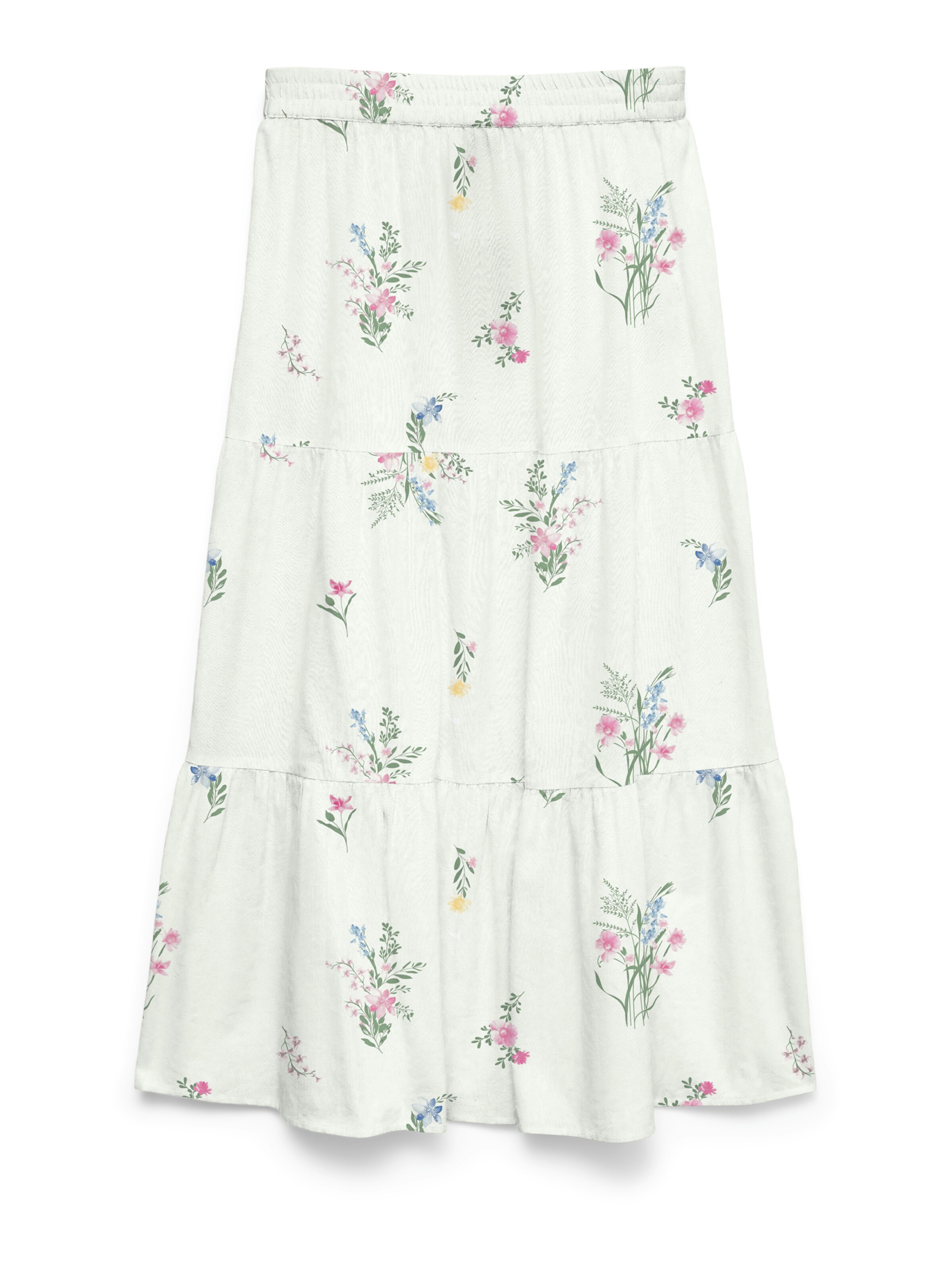 VERO MODA Rock 'VMDICTHE' in gelb / dunkelgrün / mauve / weiß, Produktansicht