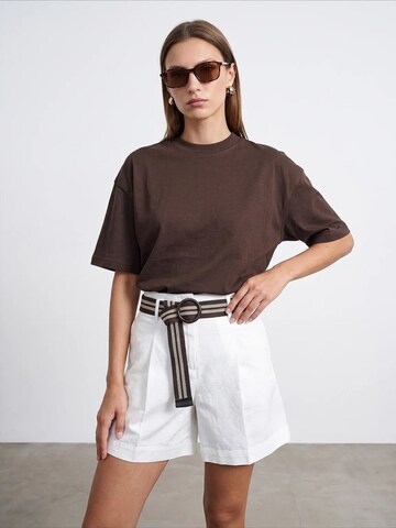 Dilvin Shirt 'T-Shirts' in Brown