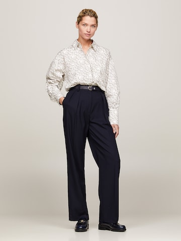 TOMMY HILFIGER Regular Pleat-Front Pants in Blue